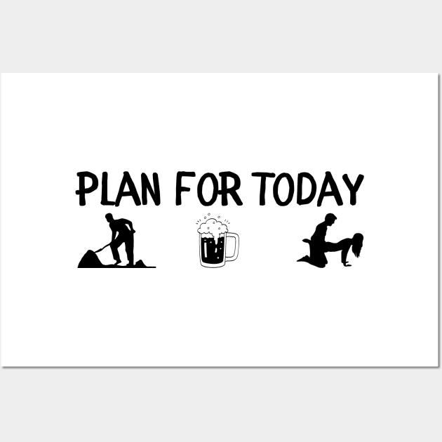 Plan for today Wall Art by AbstractWorld